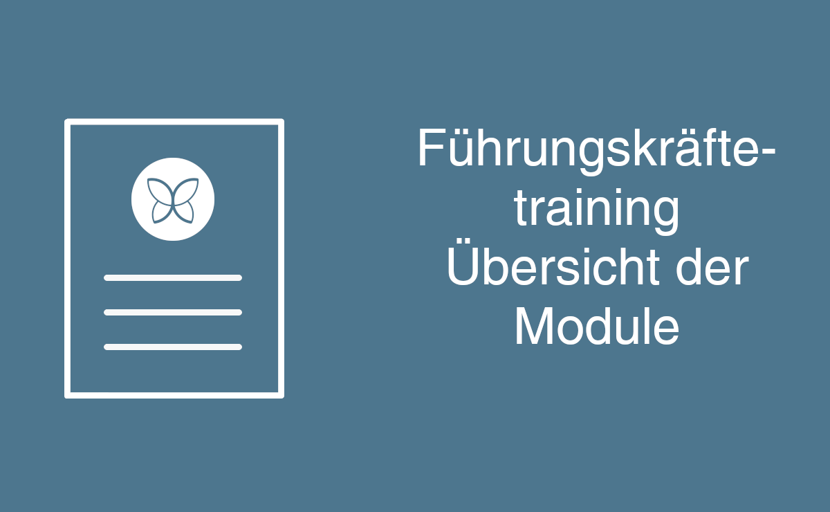 Führungskräftetraining - Übersicht der Module