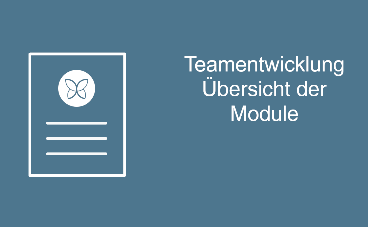 Teamentwicklung - Übersicht der Module