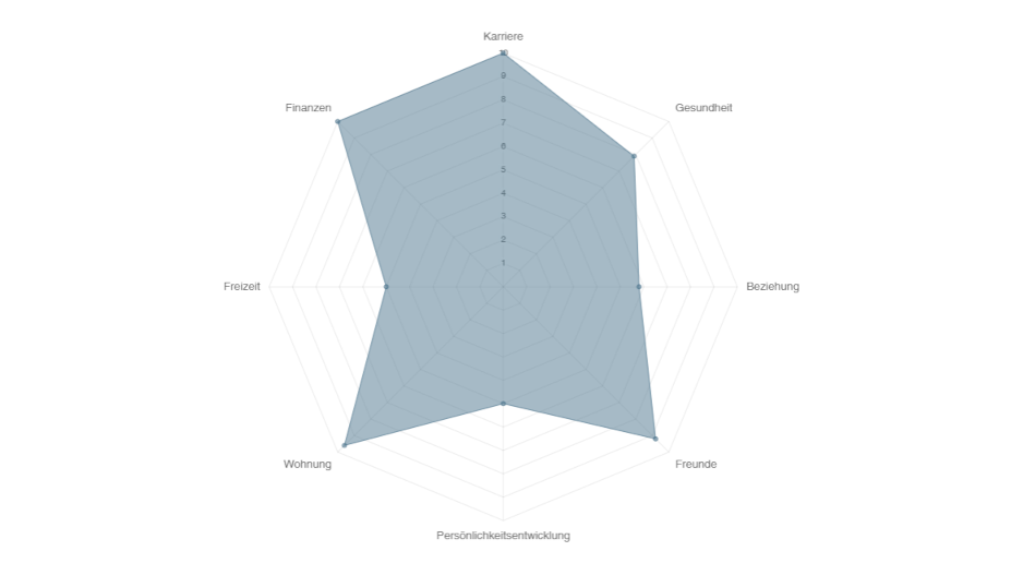 Lebensbalance Test Auswertung
